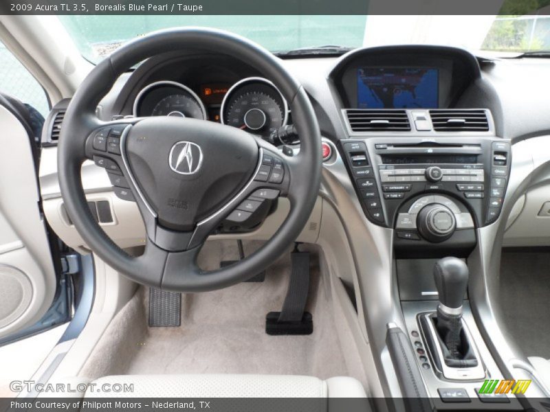 Borealis Blue Pearl / Taupe 2009 Acura TL 3.5