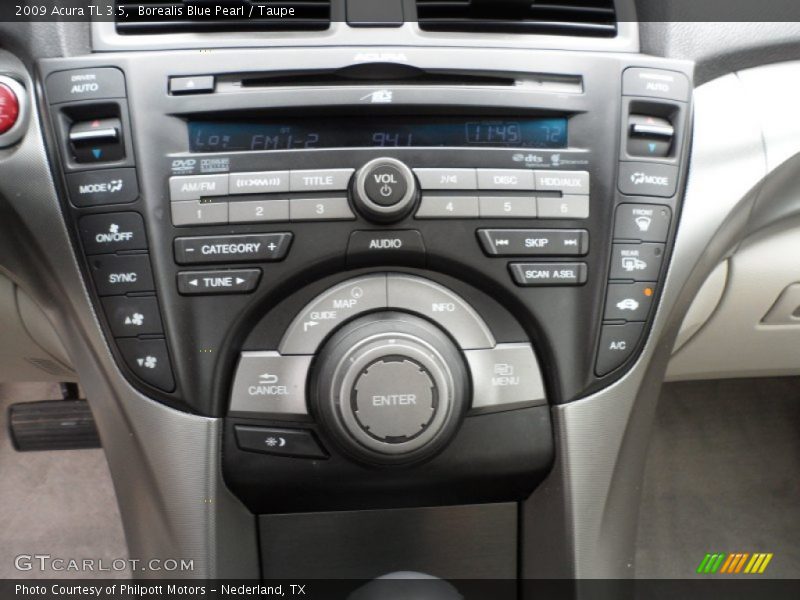 Borealis Blue Pearl / Taupe 2009 Acura TL 3.5