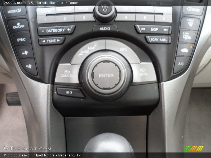 Borealis Blue Pearl / Taupe 2009 Acura TL 3.5