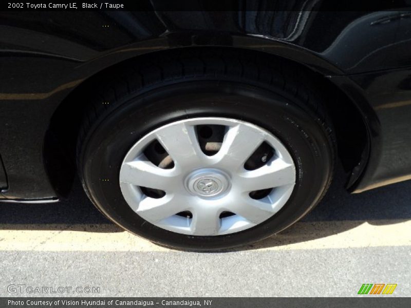 Black / Taupe 2002 Toyota Camry LE