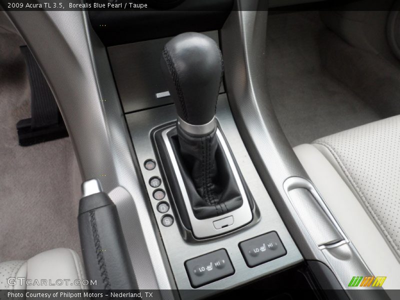 Borealis Blue Pearl / Taupe 2009 Acura TL 3.5