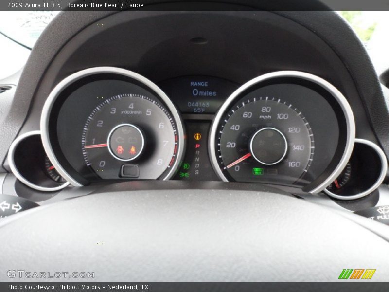 Borealis Blue Pearl / Taupe 2009 Acura TL 3.5