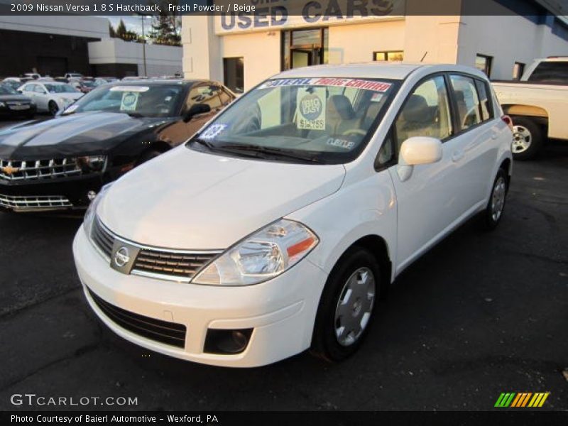 Fresh Powder / Beige 2009 Nissan Versa 1.8 S Hatchback