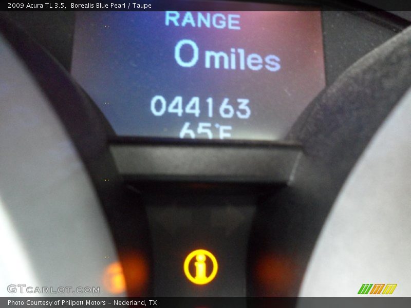 Borealis Blue Pearl / Taupe 2009 Acura TL 3.5
