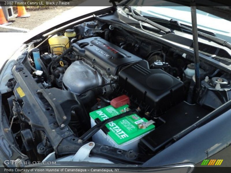 Black / Taupe 2002 Toyota Camry LE