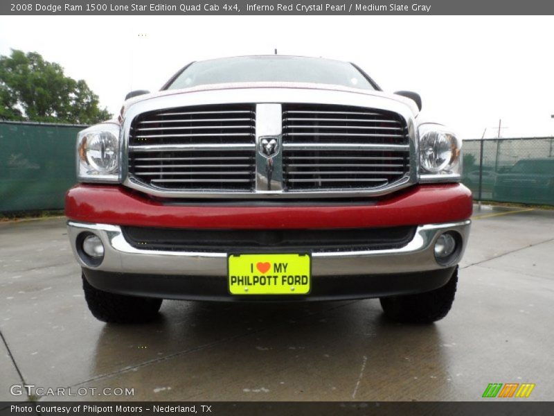 Inferno Red Crystal Pearl / Medium Slate Gray 2008 Dodge Ram 1500 Lone Star Edition Quad Cab 4x4