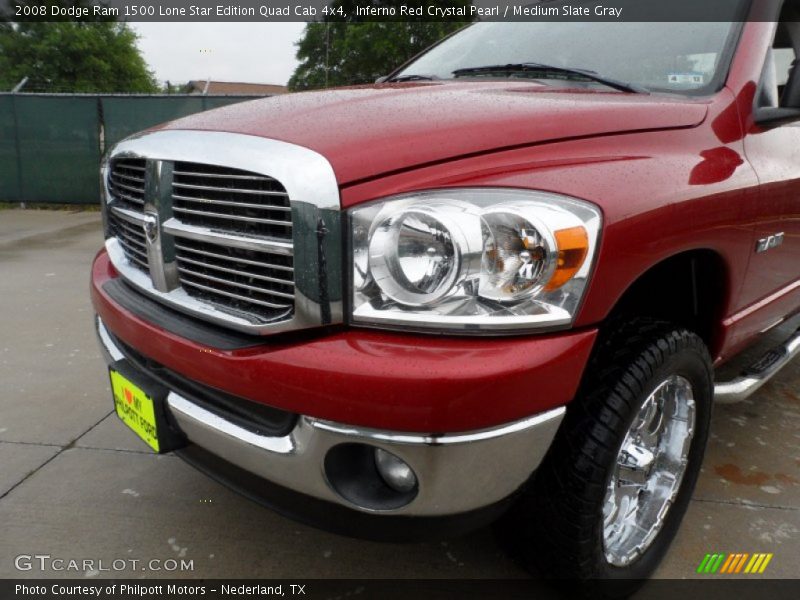 Inferno Red Crystal Pearl / Medium Slate Gray 2008 Dodge Ram 1500 Lone Star Edition Quad Cab 4x4