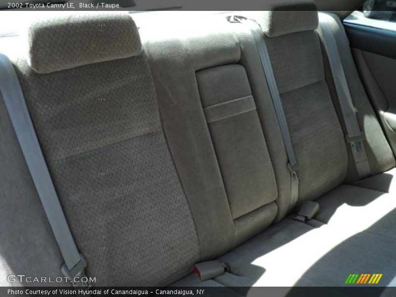 Black / Taupe 2002 Toyota Camry LE