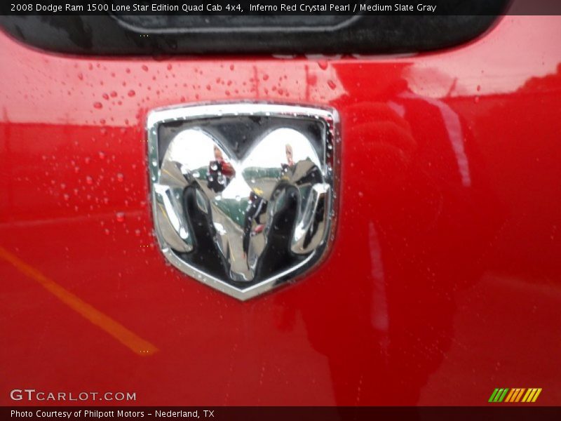 Inferno Red Crystal Pearl / Medium Slate Gray 2008 Dodge Ram 1500 Lone Star Edition Quad Cab 4x4