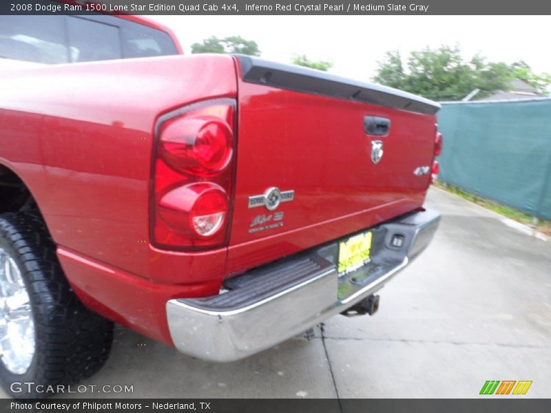 Inferno Red Crystal Pearl / Medium Slate Gray 2008 Dodge Ram 1500 Lone Star Edition Quad Cab 4x4