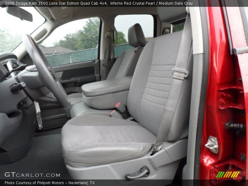Inferno Red Crystal Pearl / Medium Slate Gray 2008 Dodge Ram 1500 Lone Star Edition Quad Cab 4x4
