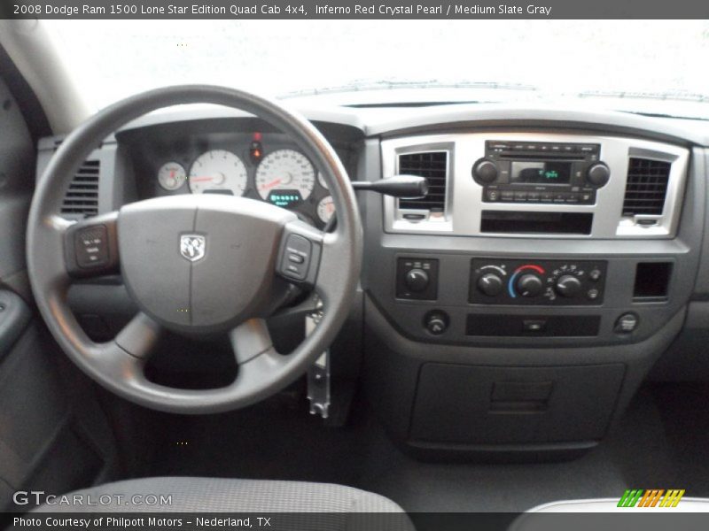 Inferno Red Crystal Pearl / Medium Slate Gray 2008 Dodge Ram 1500 Lone Star Edition Quad Cab 4x4