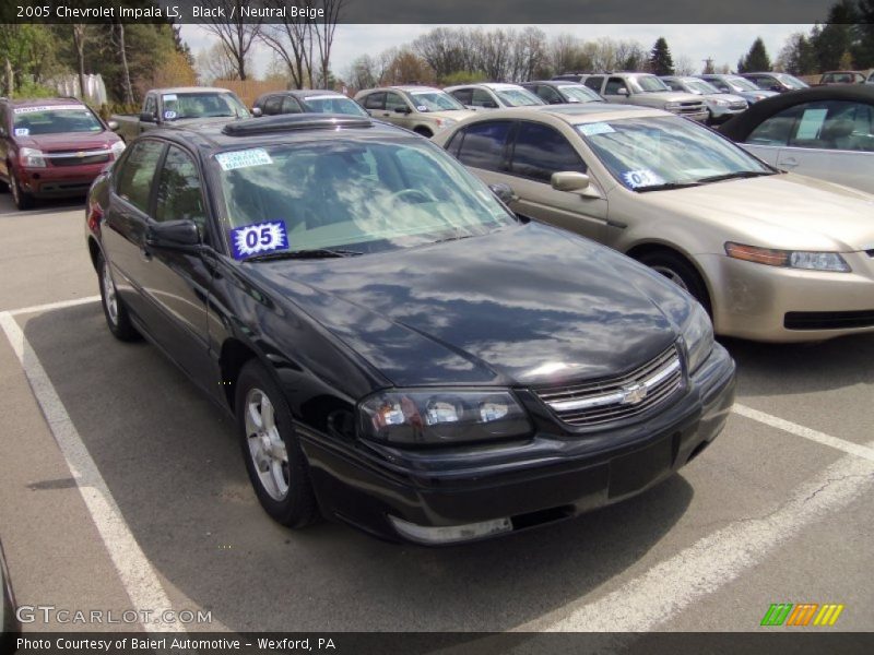 Black / Neutral Beige 2005 Chevrolet Impala LS