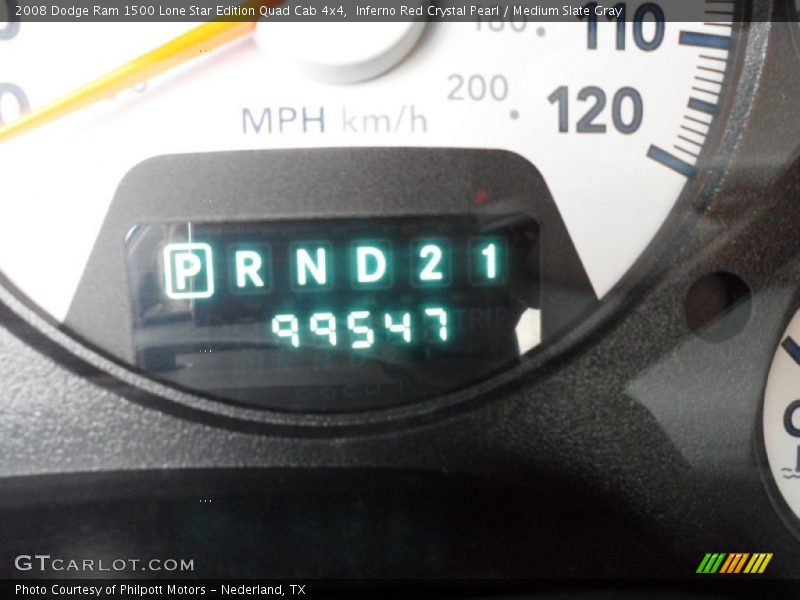 Inferno Red Crystal Pearl / Medium Slate Gray 2008 Dodge Ram 1500 Lone Star Edition Quad Cab 4x4