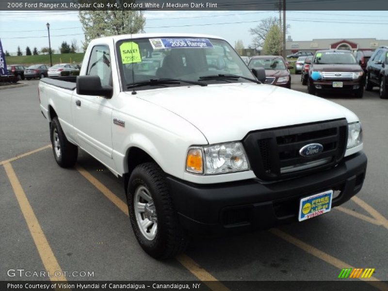 Oxford White / Medium Dark Flint 2006 Ford Ranger XL Regular Cab 4x4
