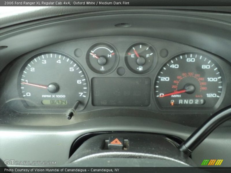 Oxford White / Medium Dark Flint 2006 Ford Ranger XL Regular Cab 4x4