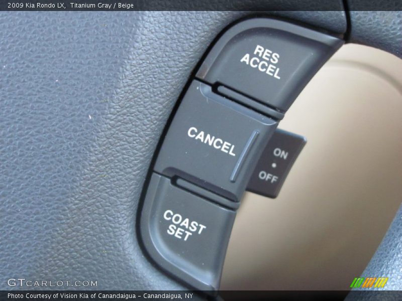 Titanium Gray / Beige 2009 Kia Rondo LX