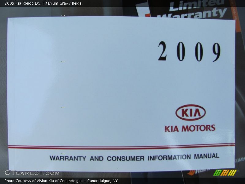 Titanium Gray / Beige 2009 Kia Rondo LX