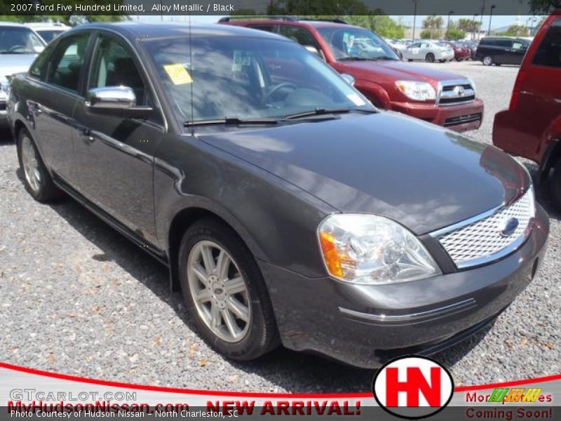 Alloy Metallic / Black 2007 Ford Five Hundred Limited