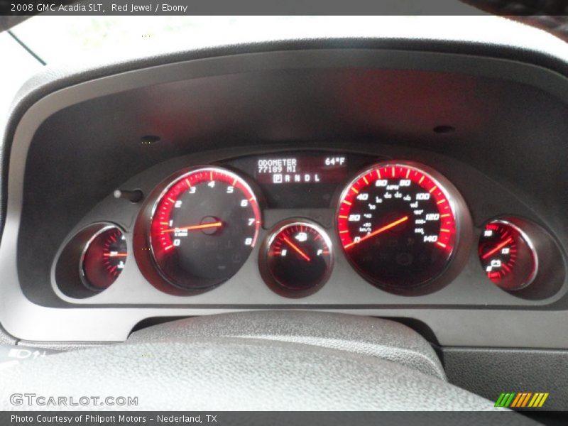 Red Jewel / Ebony 2008 GMC Acadia SLT