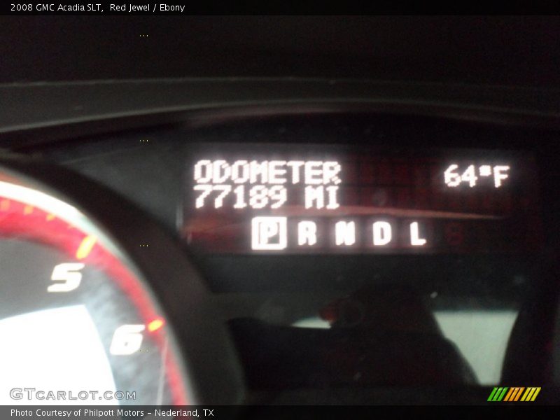 Red Jewel / Ebony 2008 GMC Acadia SLT