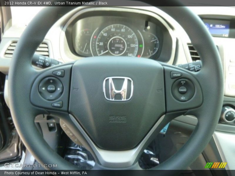 Urban Titanium Metallic / Black 2012 Honda CR-V EX 4WD