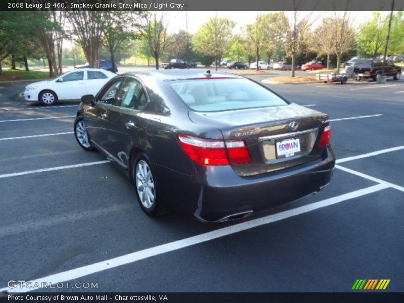 Smokey Granite Gray Mica / Light Gray 2008 Lexus LS 460