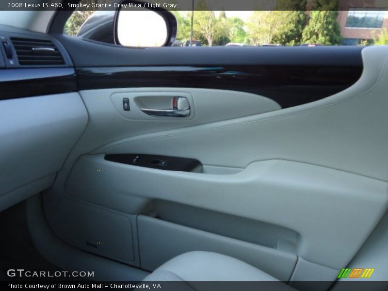 Smokey Granite Gray Mica / Light Gray 2008 Lexus LS 460