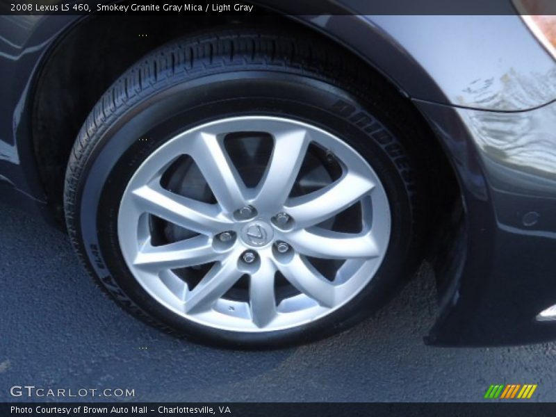 Smokey Granite Gray Mica / Light Gray 2008 Lexus LS 460