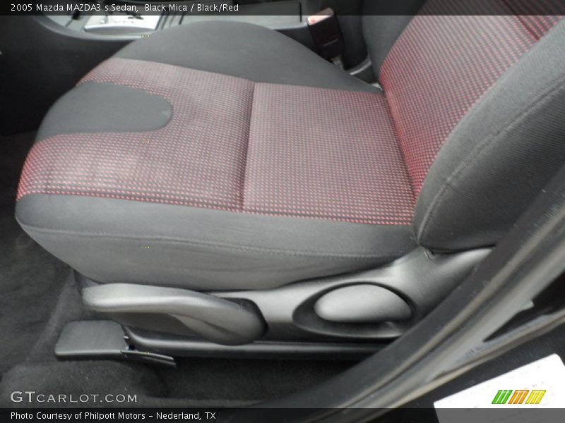Black Mica / Black/Red 2005 Mazda MAZDA3 s Sedan