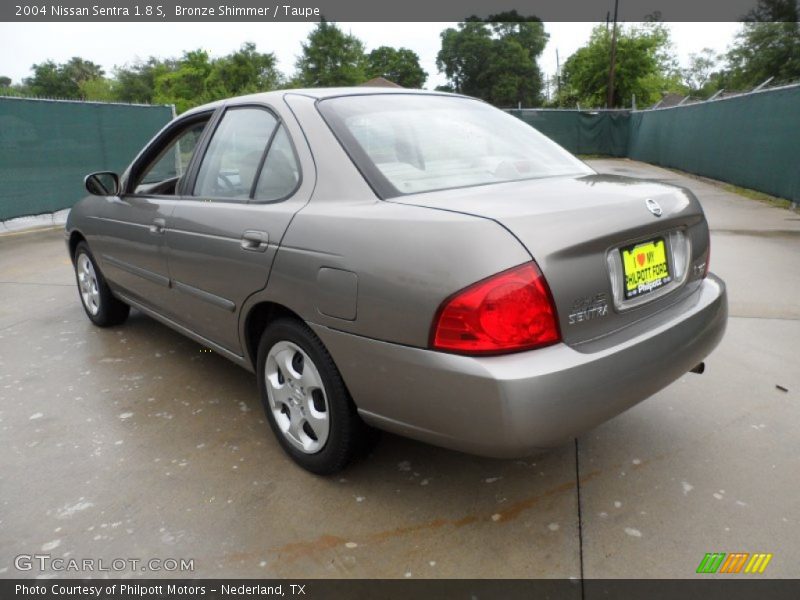 Bronze Shimmer / Taupe 2004 Nissan Sentra 1.8 S