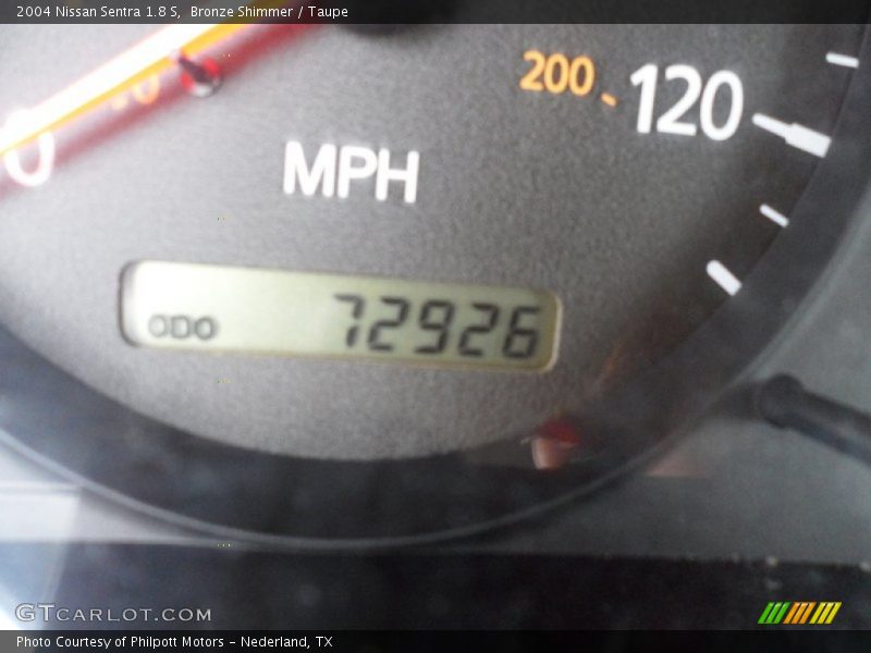 Bronze Shimmer / Taupe 2004 Nissan Sentra 1.8 S