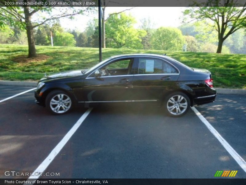 Black / Black 2009 Mercedes-Benz C 300 4Matic
