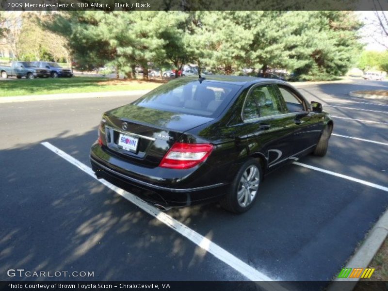 Black / Black 2009 Mercedes-Benz C 300 4Matic
