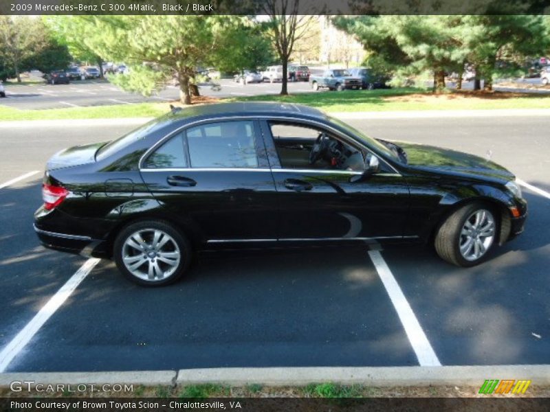 Black / Black 2009 Mercedes-Benz C 300 4Matic