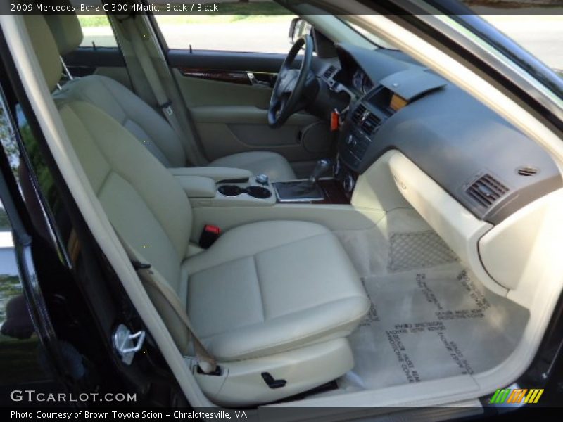 Black / Black 2009 Mercedes-Benz C 300 4Matic