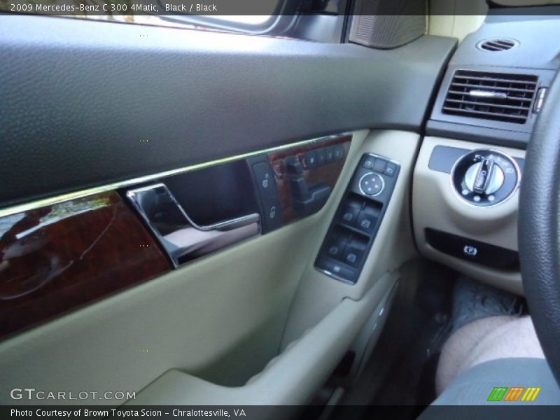 Black / Black 2009 Mercedes-Benz C 300 4Matic