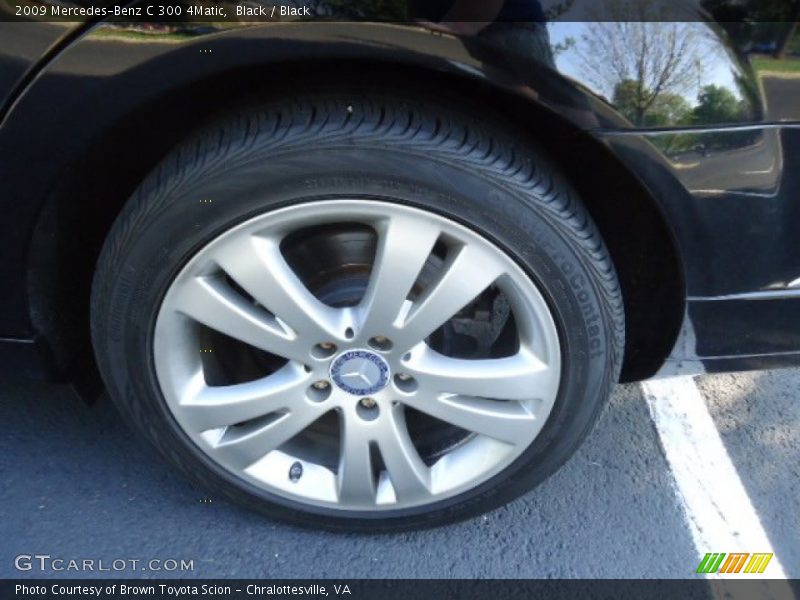 Black / Black 2009 Mercedes-Benz C 300 4Matic