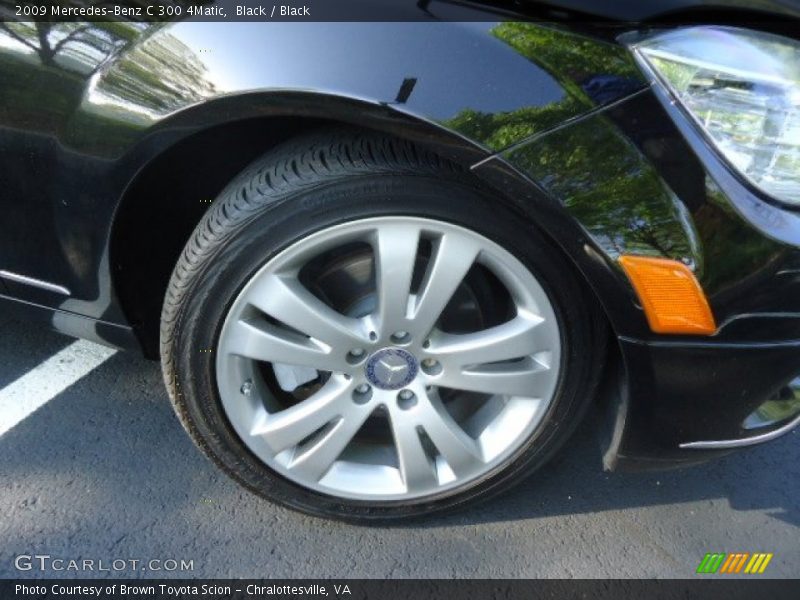 Black / Black 2009 Mercedes-Benz C 300 4Matic