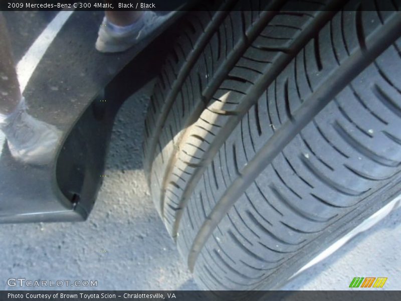 Black / Black 2009 Mercedes-Benz C 300 4Matic
