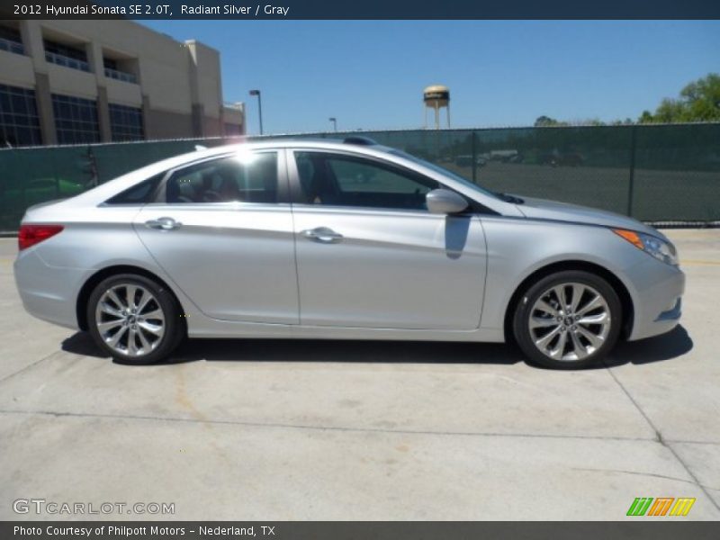 Radiant Silver / Gray 2012 Hyundai Sonata SE 2.0T