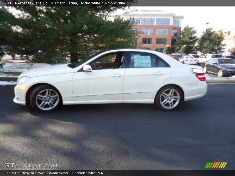 Arctic White / Almond/Black 2011 Mercedes-Benz E 550 4Matic Sedan