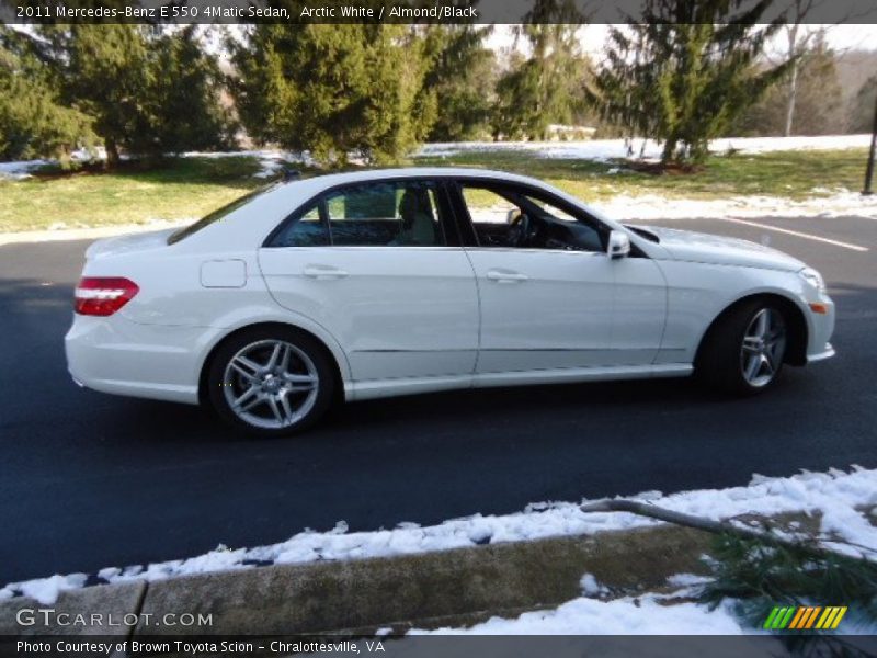 Arctic White / Almond/Black 2011 Mercedes-Benz E 550 4Matic Sedan