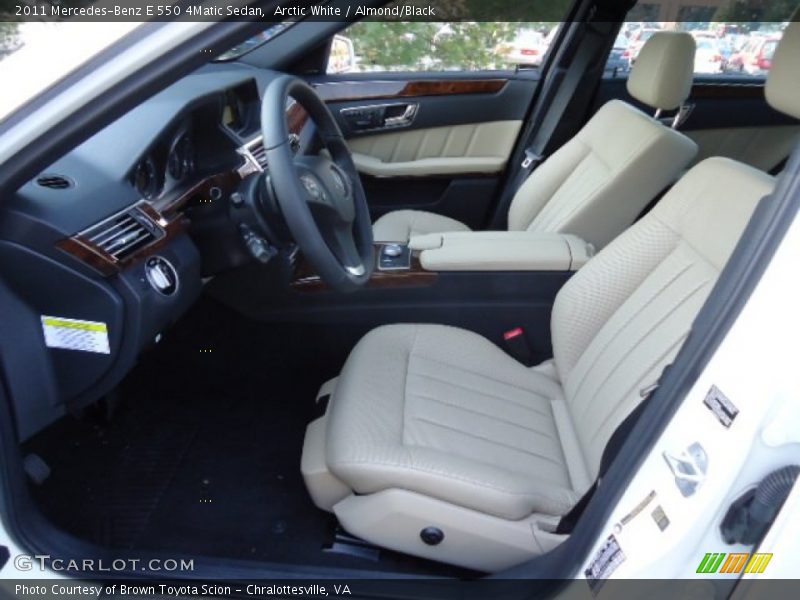 Arctic White / Almond/Black 2011 Mercedes-Benz E 550 4Matic Sedan