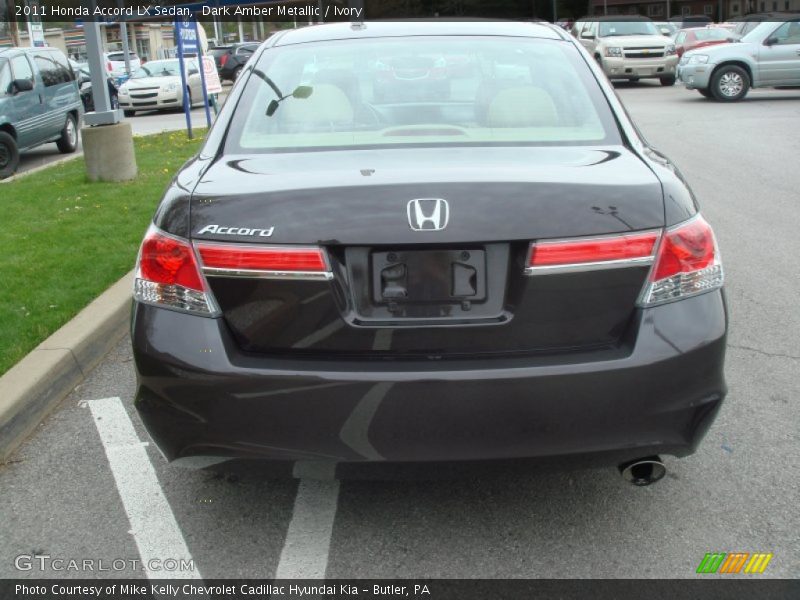 Dark Amber Metallic / Ivory 2011 Honda Accord LX Sedan