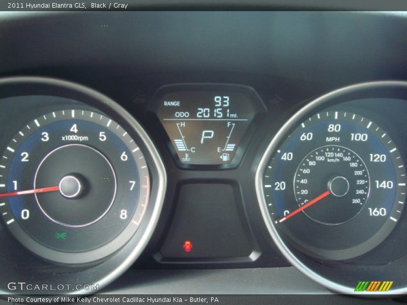 Black / Gray 2011 Hyundai Elantra GLS