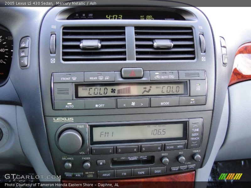 Mercury Metallic / Ash 2005 Lexus LS 430 Sedan
