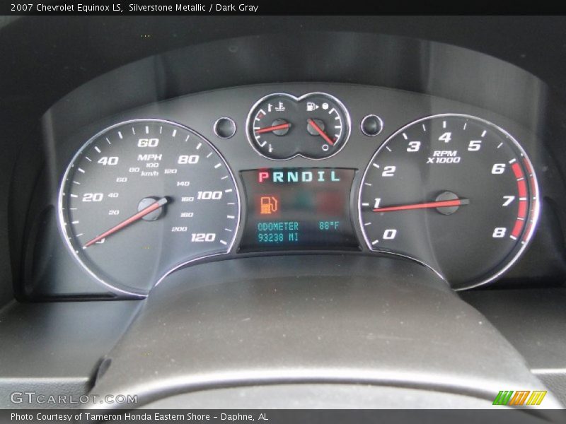Silverstone Metallic / Dark Gray 2007 Chevrolet Equinox LS