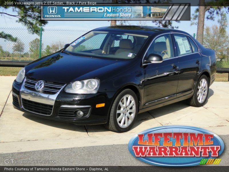 Black / Pure Beige 2006 Volkswagen Jetta 2.0T Sedan