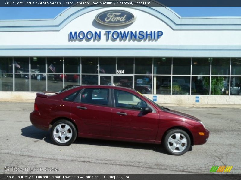 Dark Toreador Red Metallic / Charcoal/Light Flint 2007 Ford Focus ZX4 SES Sedan